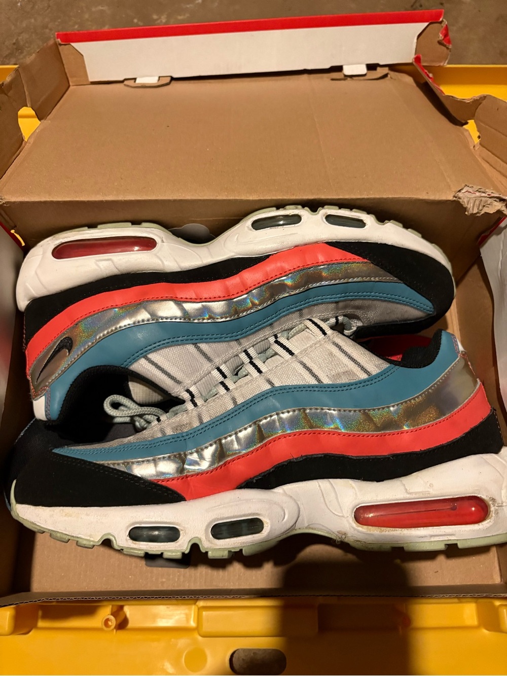 Nike Multi-Color Athletic Sneakers - Blue, Coral & Silver